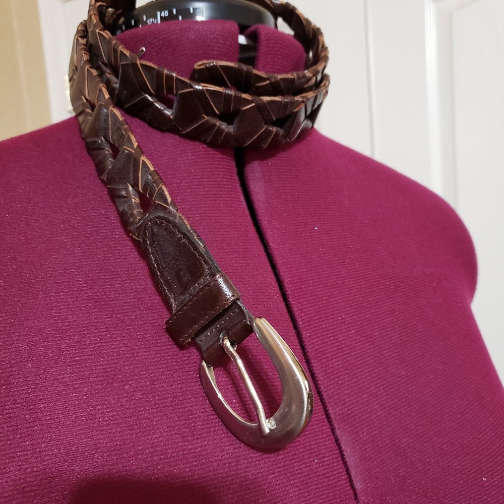 Real Leather Braided Belt